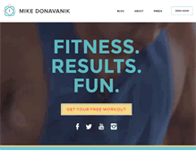 Tablet Screenshot of mikedfitness.com